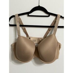 Thirdlove T-Shirt Bra Lined Women's 42E Tan Stretch Microfiber Worn Once EUC